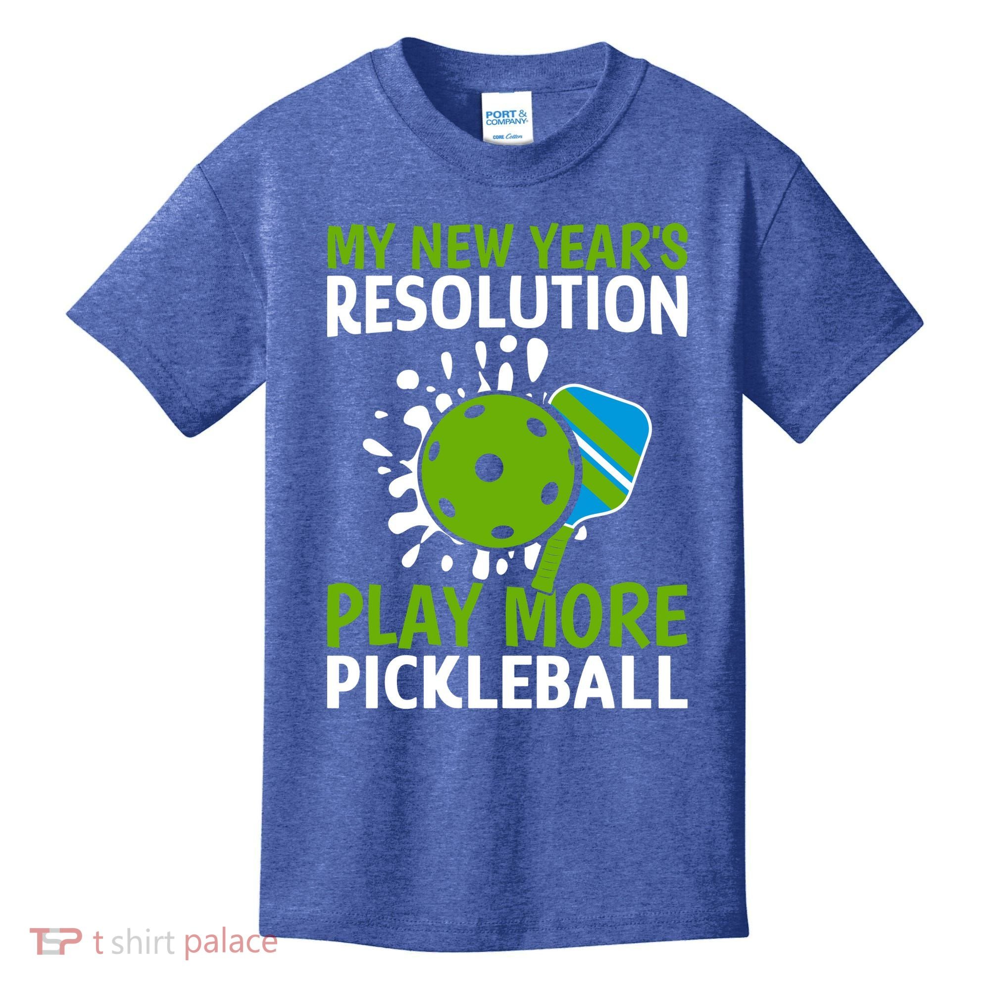My New Year's Play More Pickleball Gift For Pickleball Lovers Kids T-Shirt
