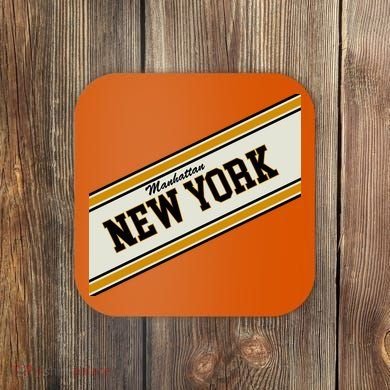 Manhattan New York Varsity Logo Coaster