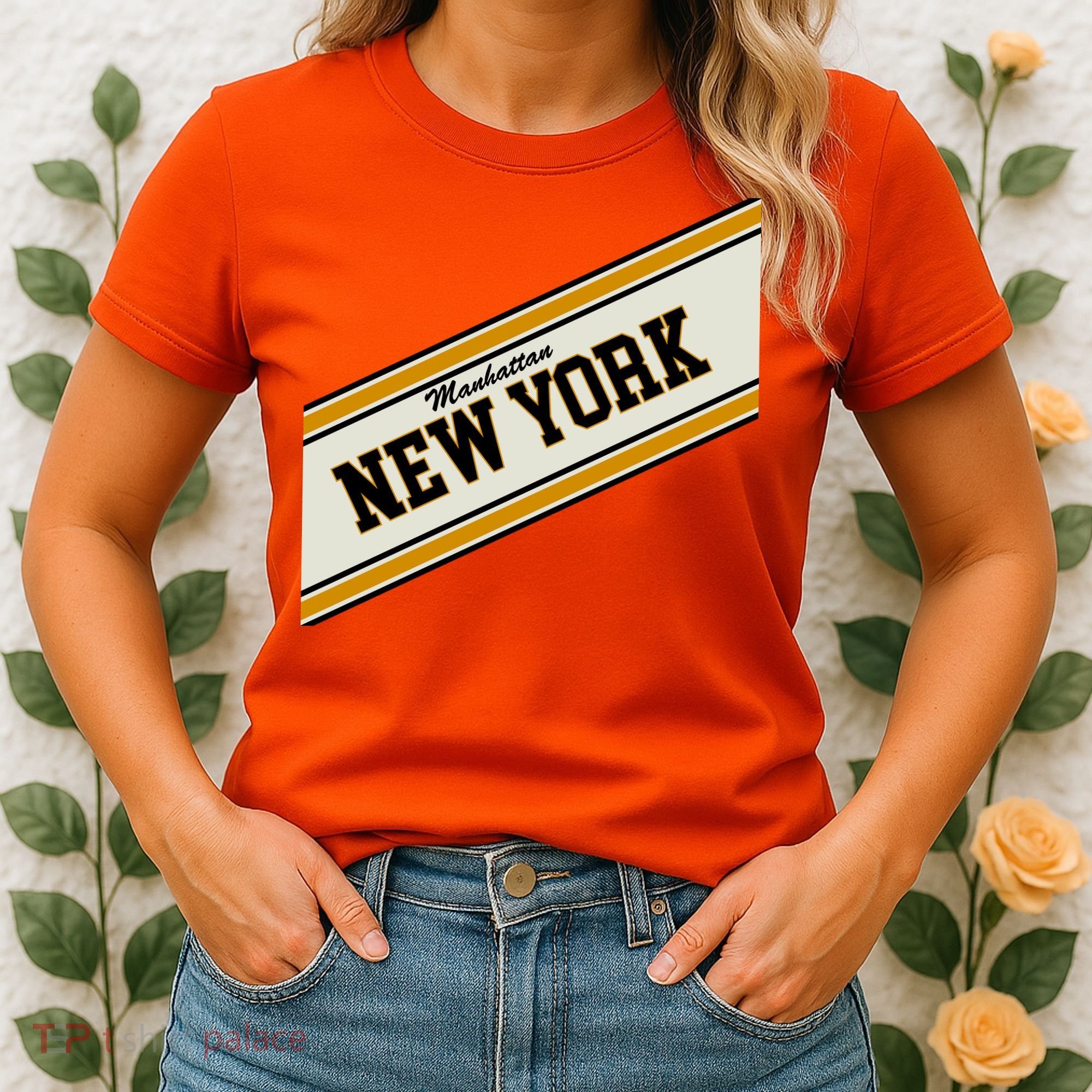 Manhattan New York Varsity Logo Women's T-Shirt