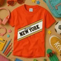 Manhattan New York Varsity Logo Kids T-Shirt thumb 3