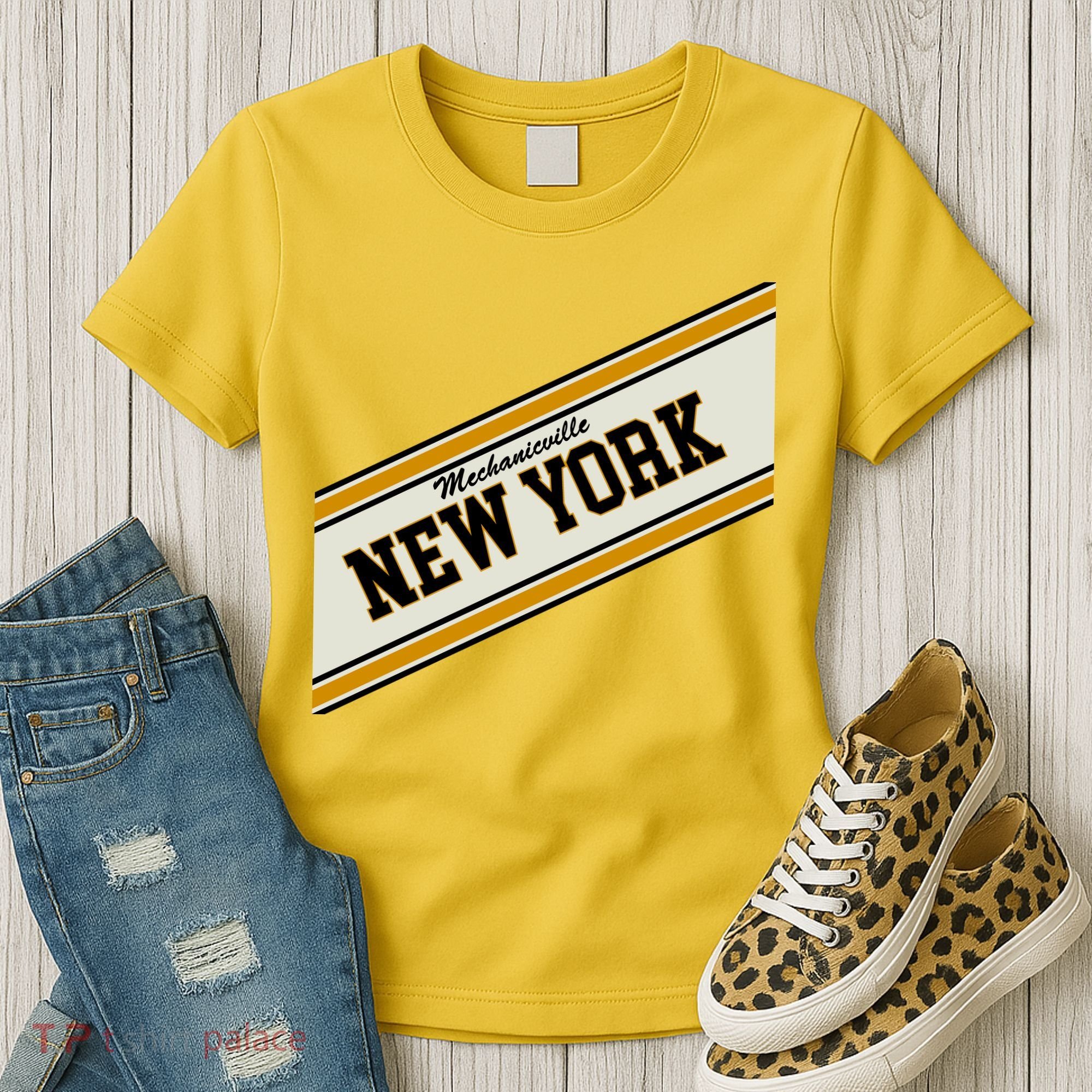 Mechanicville New York Varsity Logo Women's T-Shirt
