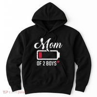 Mom Of 2 Low Battery Hoodie thumb 0