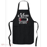 Mom Of 2 Low Battery Apron thumb 0