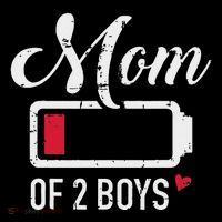 Mom Of 2 Low Battery Sweatshirt thumb 3