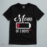 Mom Of 2 Low Battery T-Shirt thumb 5