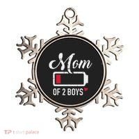 Mom Of 2 Low Battery Ornament thumb 0