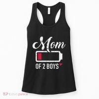 Mom Of 2 Low Battery Women's Tank Top thumb 0