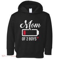 Mom Of 2 Low Battery Toddler Hoodie thumb 0