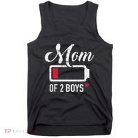 Mom Of 2 Low Battery Tank Top thumb 0