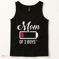 Mom Of 2 Low Battery Tank Top thumb 2