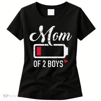 Mom Of 2 Low Battery Women's T-Shirt