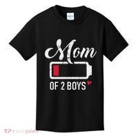 Mom Of 2 Low Battery Kids T-Shirt thumb 0