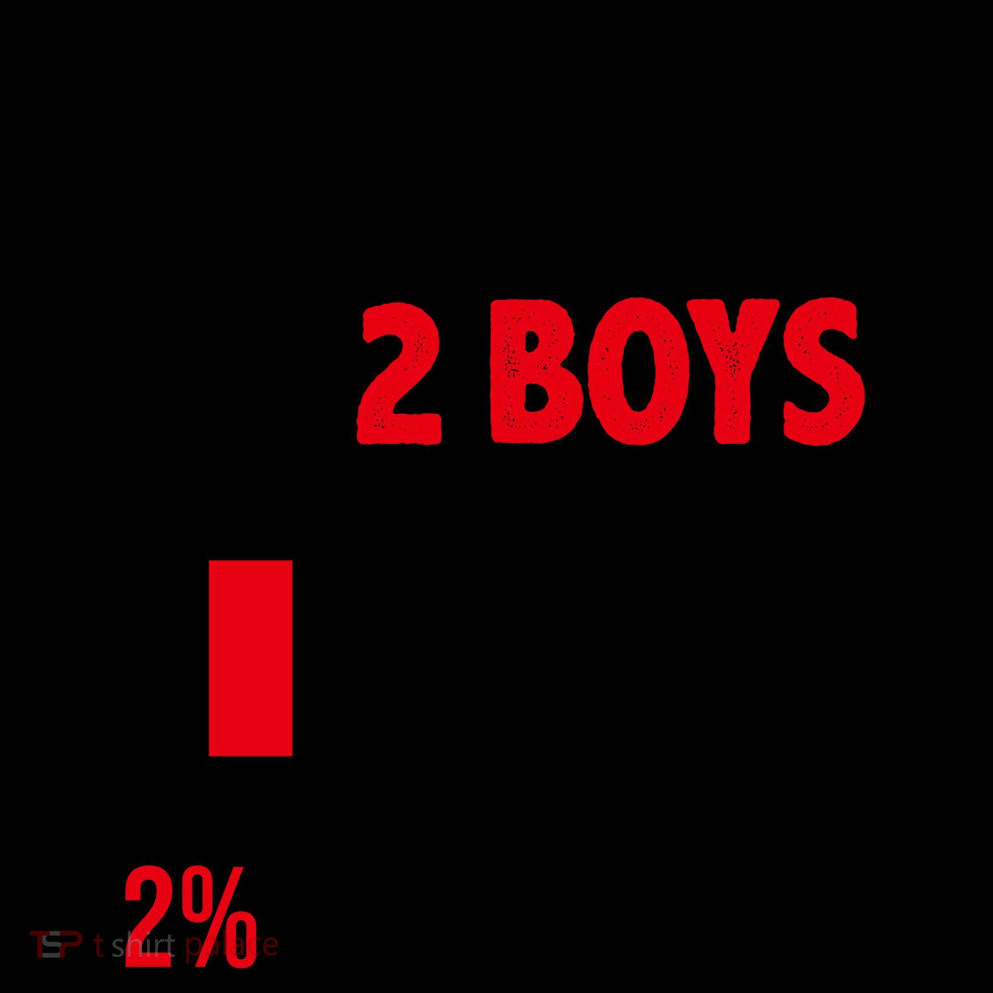 Mom Of 2 Boys 2 Percent Battery Low Funny Coffee Mug