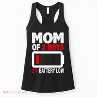 Mom Of 2 Boys 2 Percent Battery Low Funny Women's Tank Top thumb 0
