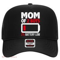 Mom Of 2 Boys 2 Percent Battery Low Funny Hat thumb 0