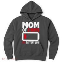 Mom Of 2 Boys 2 Percent Battery Low Funny Hoodie thumb 0