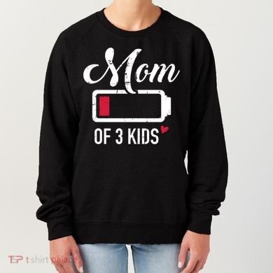 Mom Of 3 Low Battery Great Gift Women's Sweatshirt