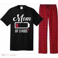 Mom Of 3 Low Battery Great Gift Pajama Set thumb 0