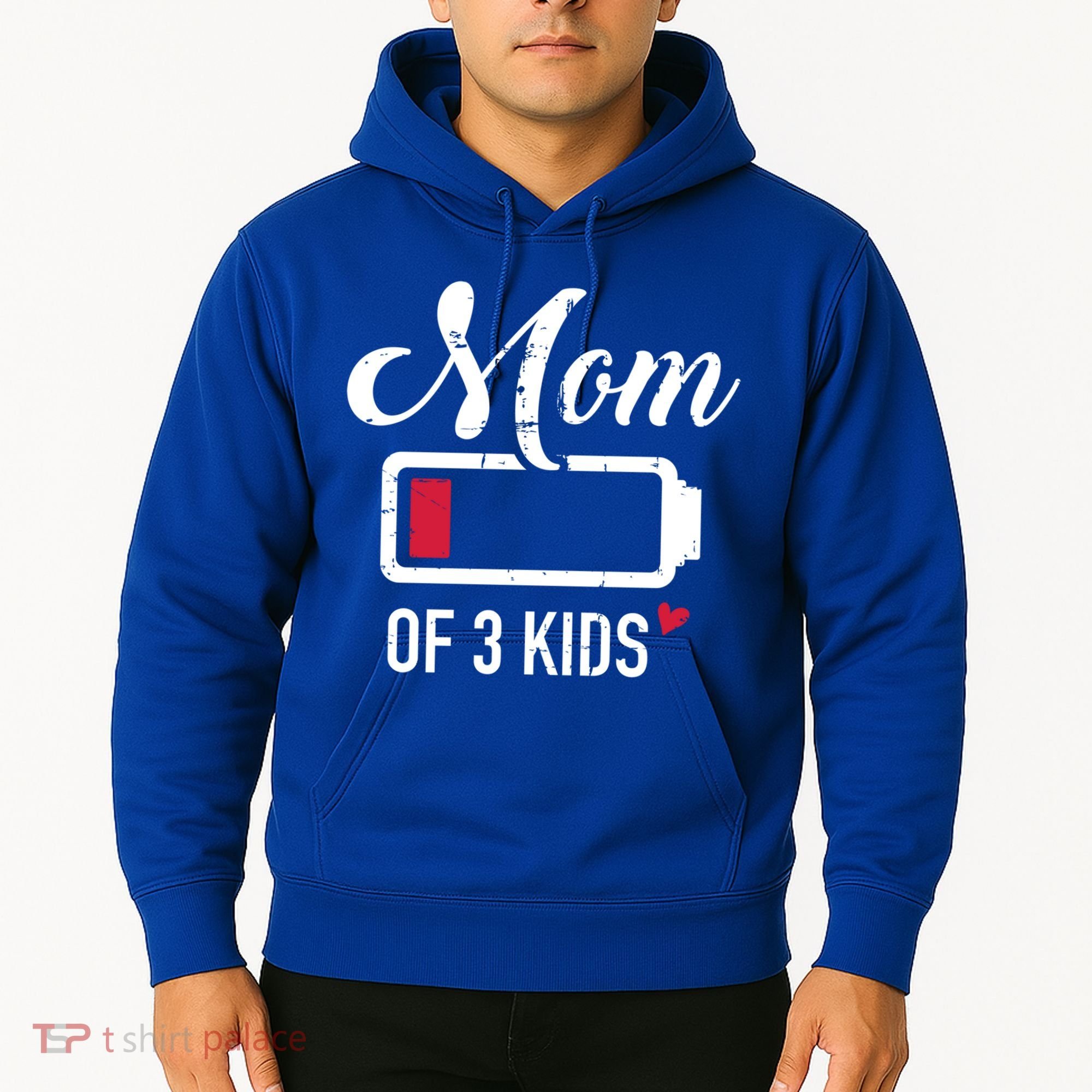 Mom Of 3 Low Battery Great Gift Hoodie