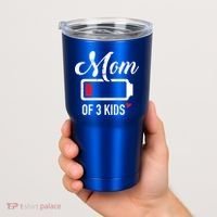 Mom Of 3 Low Battery Great Gift Tumbler thumb 2