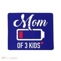 Mom Of 3 Low Battery Great Gift Mousepad thumb 0