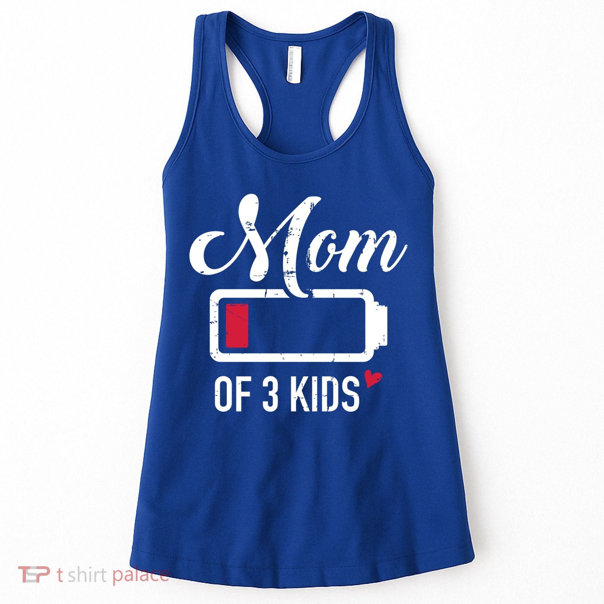 Mom Of 3 Low Battery Great Gift Women's Tank Top