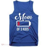 Mom Of 3 Low Battery Great Gift Tank Top thumb 0