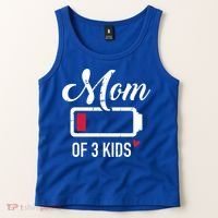 Mom Of 3 Low Battery Great Gift Tank Top thumb 2