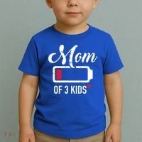 Mom Of 3 Low Battery Great Gift Toddler T-Shirt thumb 2
