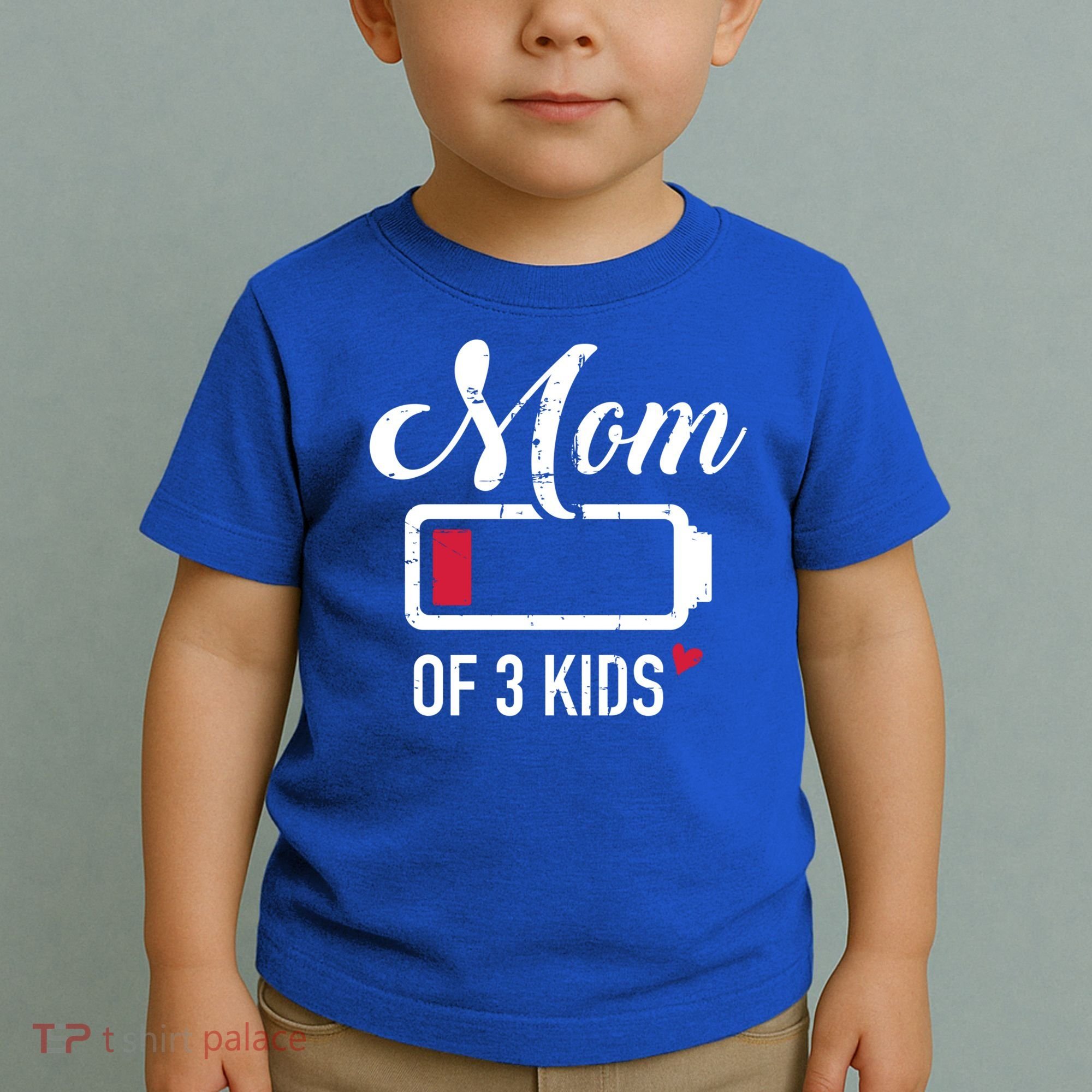 Mom Of 3 Low Battery Great Gift Toddler T-Shirt