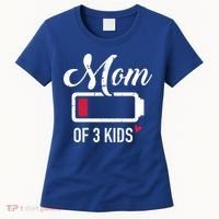 Mom Of 3 Low Battery Great Gift Women's T-Shirt thumb 0