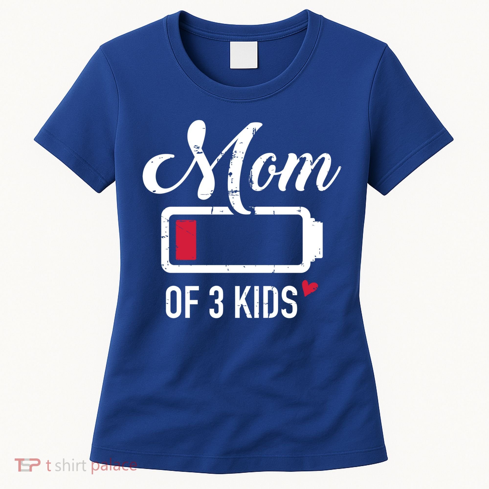 Mom Of 3 Low Battery Great Gift Women's T-Shirt