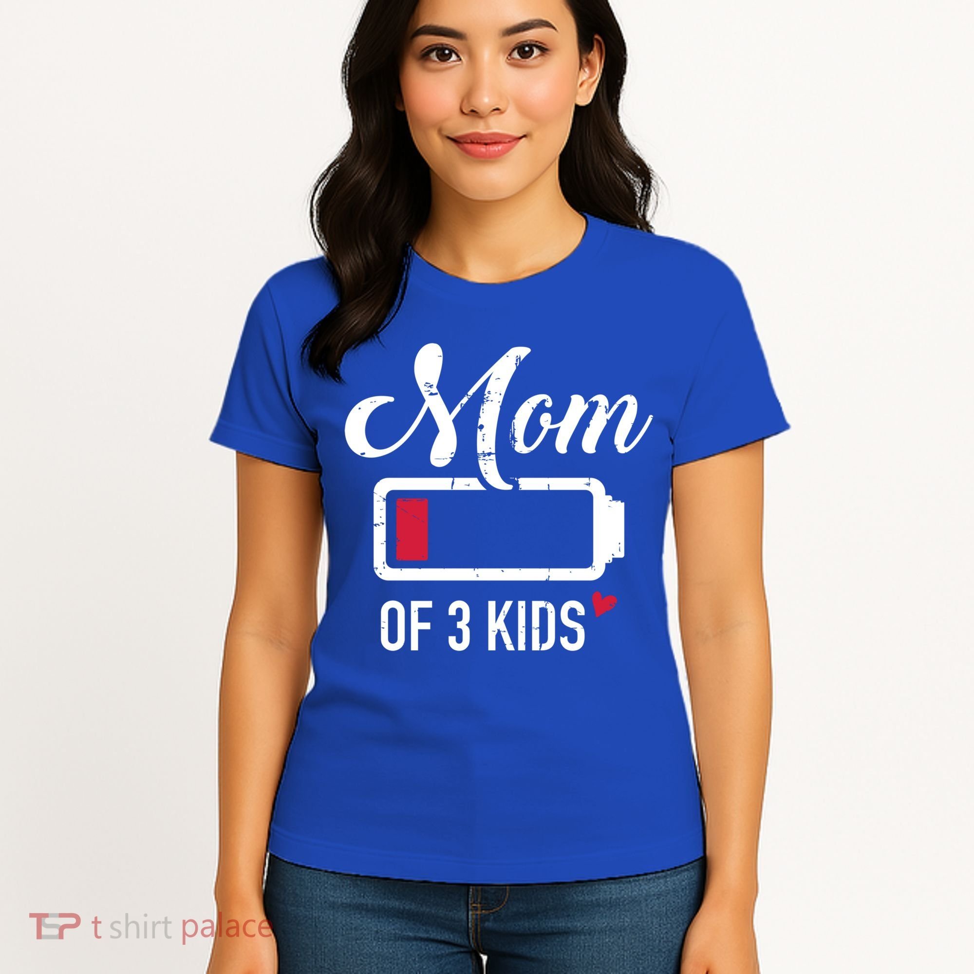 Mom Of 3 Low Battery Great Gift Women's T-Shirt