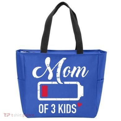 Mom Of 3 Low Battery Great Gift Tote Bag