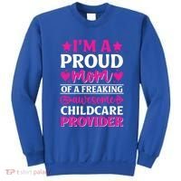 Mom Of Awesome Daycare Provider Teacher Mom Meaningful Gift Sweatshirt thumb 0