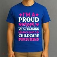 Mom Of Awesome Daycare Provider Teacher Mom Meaningful Gift T-Shirt thumb 3