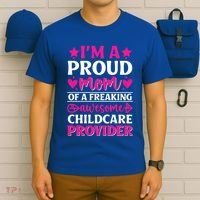 Mom Of Awesome Daycare Provider Teacher Mom Meaningful Gift T-Shirt thumb 6