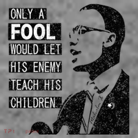 Malcolm Only A Fool Would Let His Enemy Teach His Children Toddler Hoodie thumb 2