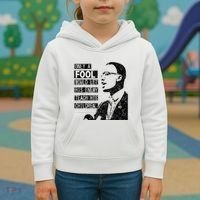 Malcolm Only A Fool Would Let His Enemy Teach His Children Kids Hoodie thumb 3