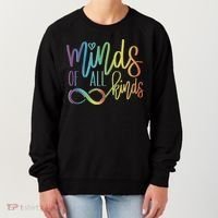 Minds Of All Kinds Neurodiversity Infinity Autism Awareness Gift Women's Sweatshirt thumb 0