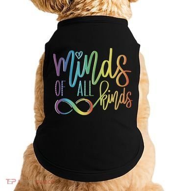 Minds Of All Kinds Neurodiversity Infinity Autism Awareness Gift Doggie Tank