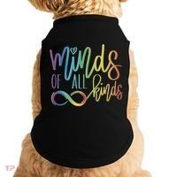 Minds Of All Kinds Neurodiversity Infinity Autism Awareness Gift Doggie Tank thumb 0