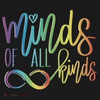 Minds Of All Kinds Neurodiversity Infinity Autism Awareness Gift Doggie Tank thumb 4