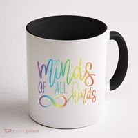 Minds Of All Kinds Neurodiversity Infinity Autism Awareness Gift Coffee Mug thumb 1