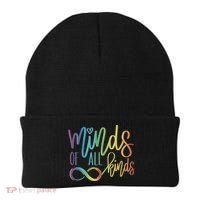 Minds Of All Kinds Neurodiversity Infinity Autism Awareness Gift Beanie thumb 0