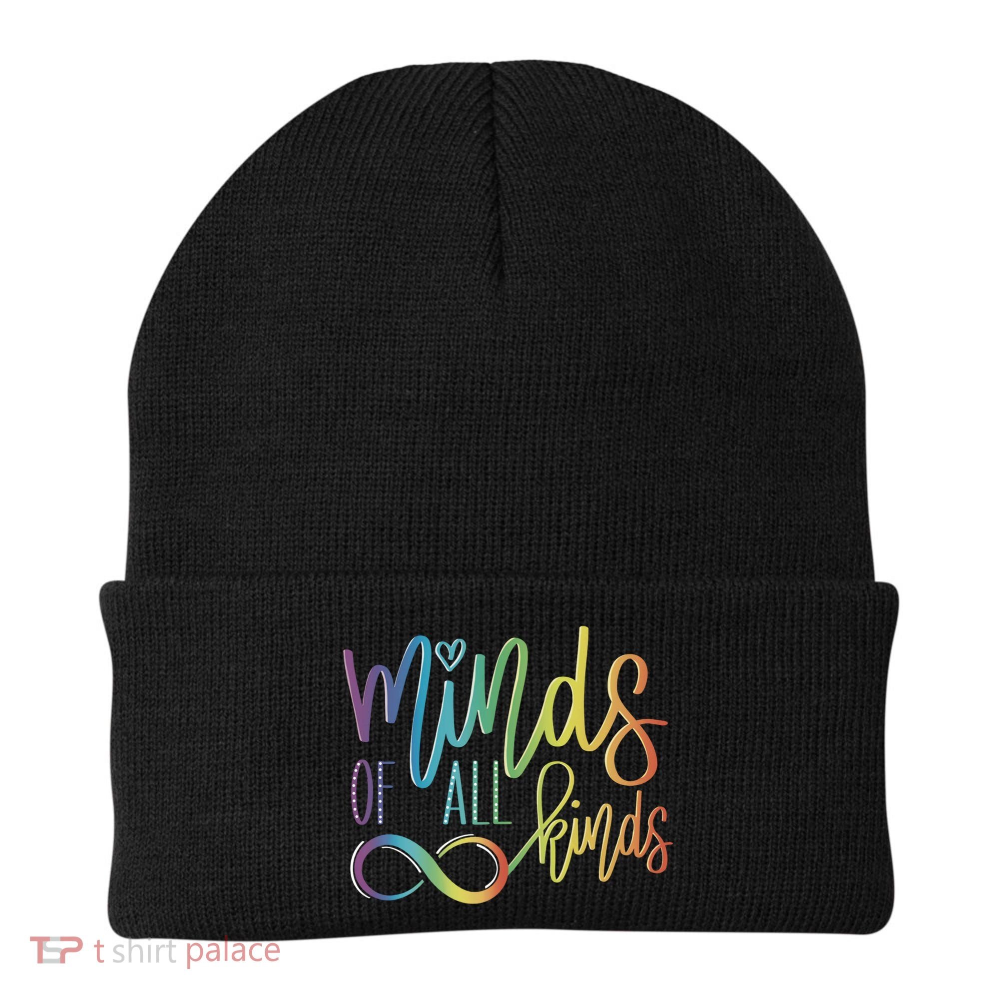 Minds Of All Kinds Neurodiversity Infinity Autism Awareness Gift Beanie