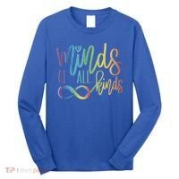 Minds Of All Kinds Neurodiversity Infinity Autism Awareness Gift Long Sleeve Shirt thumb 0
