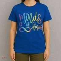 Minds Of All Kinds Neurodiversity Infinity Autism Awareness Gift T-Shirt thumb 4