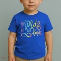 Minds Of All Kinds Neurodiversity Infinity Autism Awareness Gift Toddler T-Shirt thumb 2