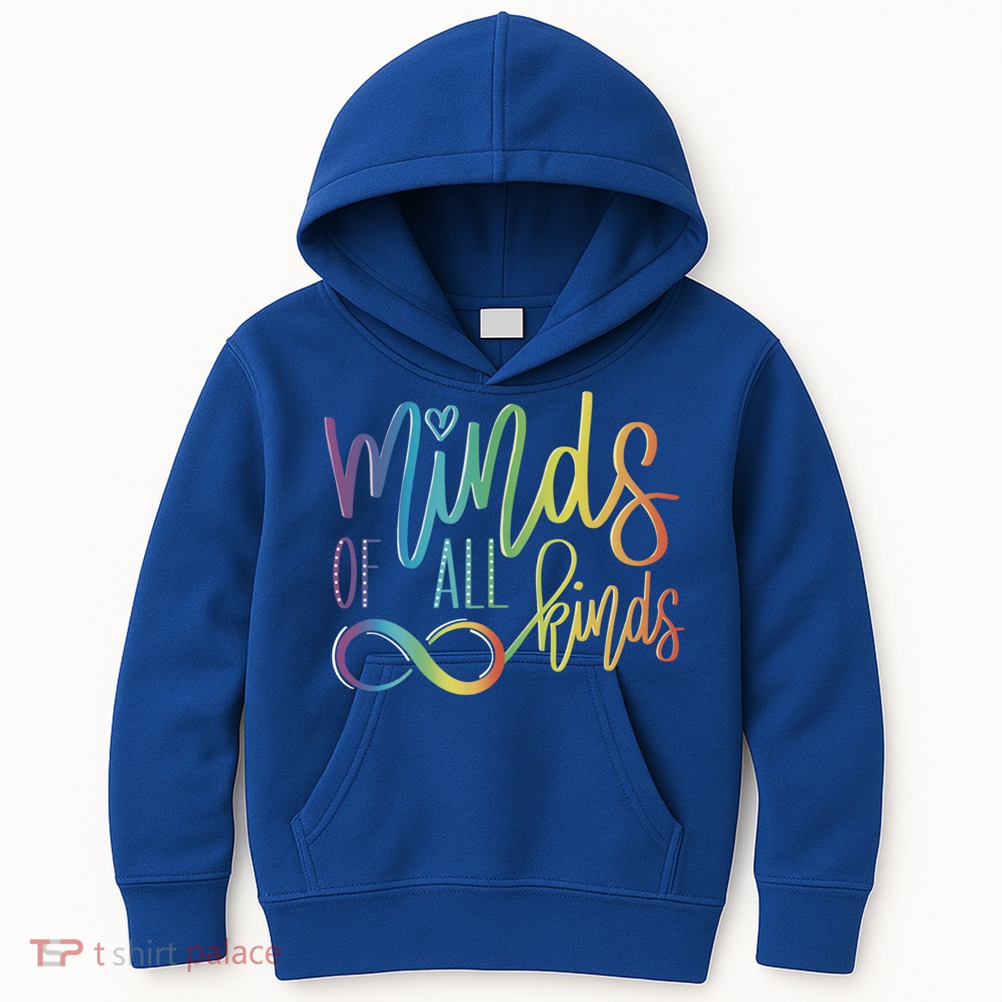 Minds Of All Kinds Neurodiversity Infinity Autism Awareness Gift Kids Hoodie